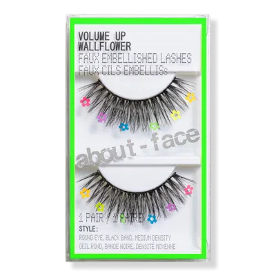About-face Volume Up Faux Embellished Lashes - Wall Flower