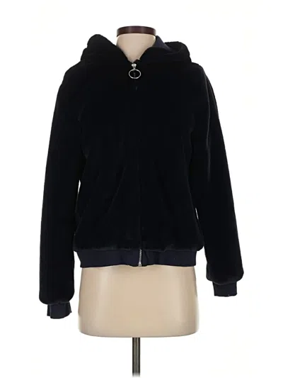 Pre-owned About Us Zip Up Hoodie In Black