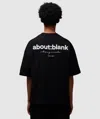 Aboutblank About:blank Box T-shirt In Black/ecru