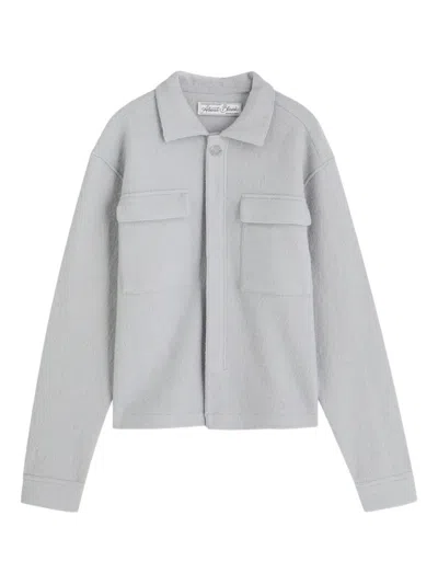 Aboutblank Chest-pocket Overshirt In Animal Print