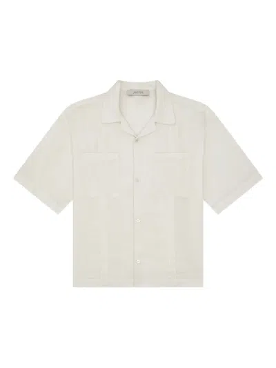 Aboutblank Chest-pocket Short-sleeve Shirt In Neutral