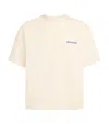 Aboutblank About:blank Cotton Logo Oversized T-shirt In Ivory