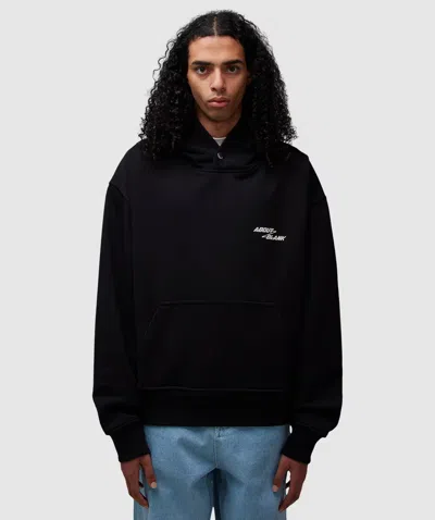 Aboutblank About:blank Defender Hoodie In Black/ecru