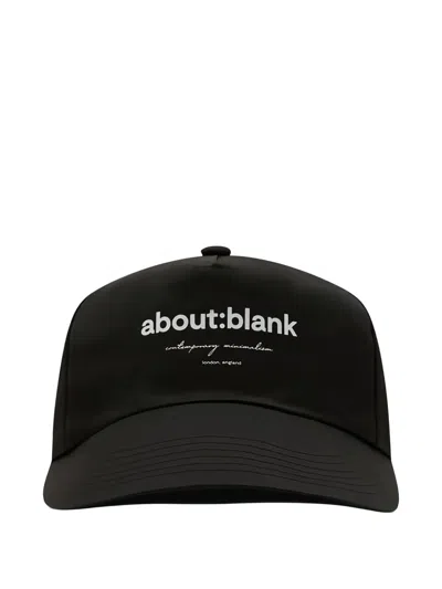 Aboutblank Logo Cap In Black