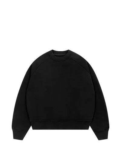 Aboutblank Logo-embossed Raglan-sleeve Sweater In Black