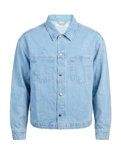 Aboutblank About:blank Man Denim Outerwear Blue Size S Cotton