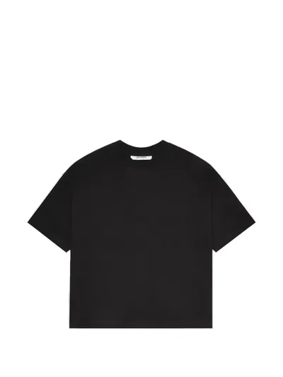 Aboutblank Mock-neck Logo-print T-shirt In Black