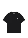 Aboutblank Monogram Cotton T-shirt In Black