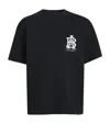 Aboutblank About:blank Oversized Monogram T-shirt In Black