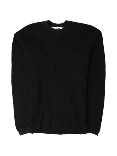 Aboutblank Raglan Sleeve Waffle T-shirt In Black