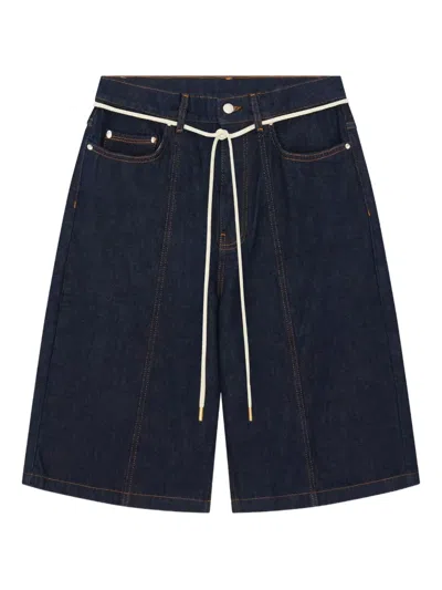 Aboutblank Tie-waist Shorts In Blue