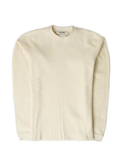 Aboutblank Waffle Long-sleeve Sweater In Orange