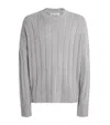 Aboutblank Wool-blend Large-rib Sweater In Gray