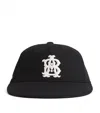 Aboutblank Wool-blend Monogram Cap In Black