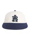 Aboutblank About:blank Wool-blend Contrast Monogram Cap In White
