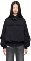 Abra Black Doll Bomber Jacket In Black