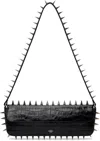Abra Black Spike Baguette Bag