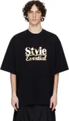 Abra Black 'style' T-shirt In Black
