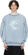 Abra Blue Beach Sweatshirt