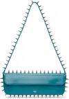 Abra Blue Spike Baguette Bag