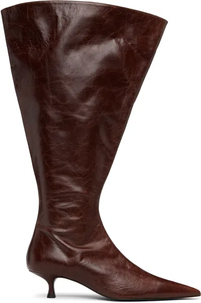 Abra Brown Flare Boots