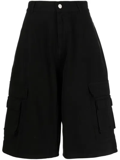Abra Jeans-shorts Mit Cargotaschen In Black