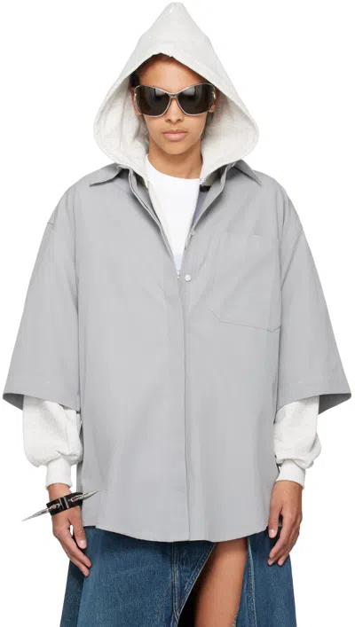 Abra Gray Spa Shirt In Grey
