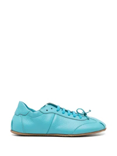 Abra Leather Sneakers In Blue
