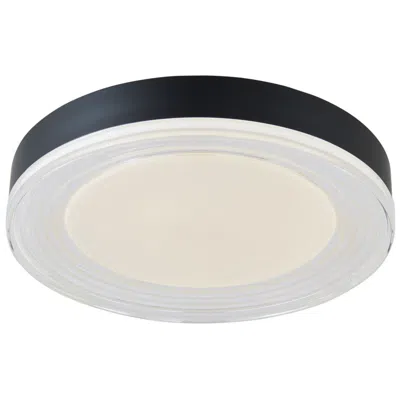 Abra Lighting Abra 3cct 16" Ribbed Acrylic Low Profile Flushmount