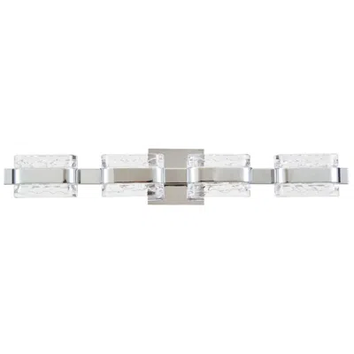 Abra Lighting Abra 4-lt Crystal Glass Vanity With Movable Backplate