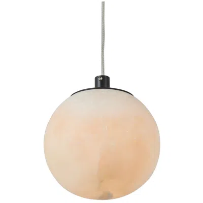 Abra Lighting Abra Alabaster Stone Orb Pendant Includes 120" Cord And Uni-jack Plug