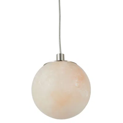 Abra Lighting Abra Alabaster Stone Orb Pendant Includes 120" Cord And Uni-jack Plug