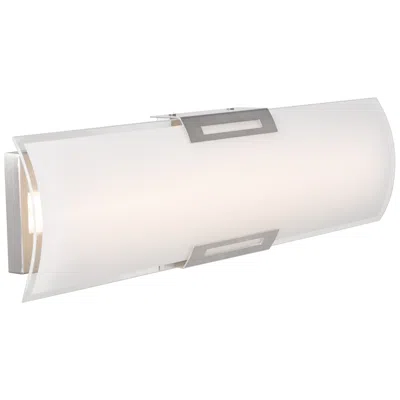 Abra Lighting Abra Allure Curved Gass Panel Led Vanity  Nickel