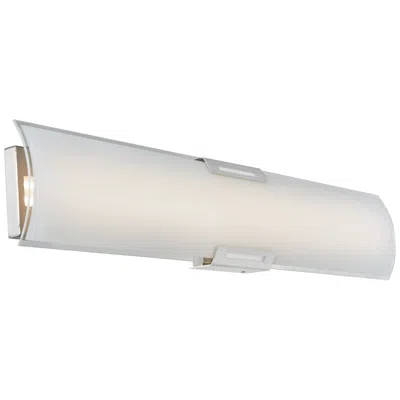Abra Lighting Abra Allure Curved Gass Panel Led Vanity  Nickel