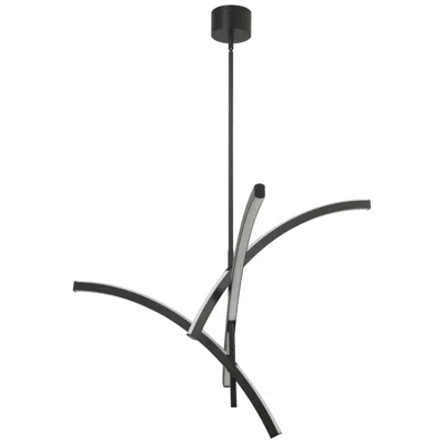 Abra Lighting Abra Archer Tiered Bar Pendant Mb-matte Black