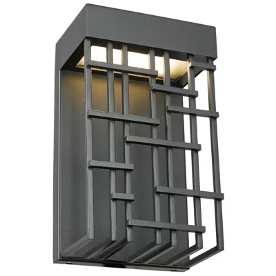 Abra Lighting Abra Aspen Wet Location Lattice Shade Wall Fixture  Black