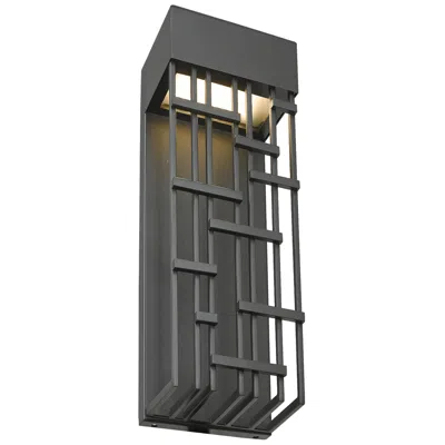 Abra Lighting Abra Aspen Wet Location Lattice Shade Wall Fixture  Black