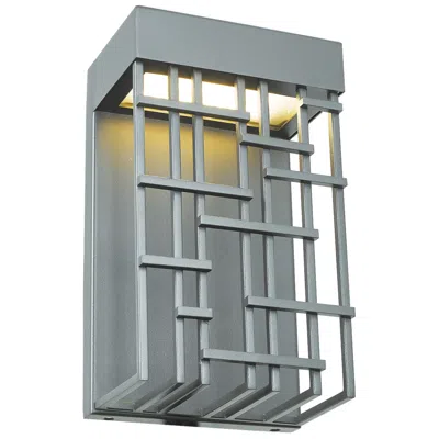 Abra Lighting Abra Aspen Wet Location Lattice Shade Wall Fixture Silica