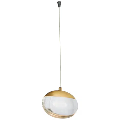 Abra Lighting Abra Athena Teardrop Crystal Glass Pendant  Mb:bb- Black: Brass