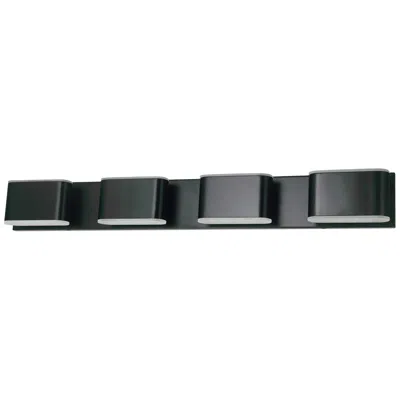Abra Lighting Abra Bianca 4 Light  Vanity Fixture Black