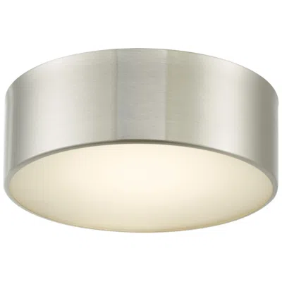 Abra Lighting Abra Bongo 10"  Cylinder  Flushmount   Led  Nickel