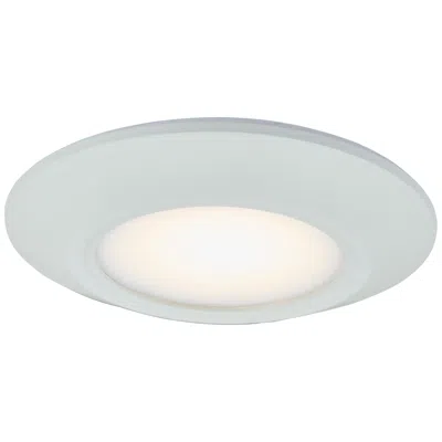 Abra Lighting Abra Button Wet Location Low Profile Flushmount Wh-white