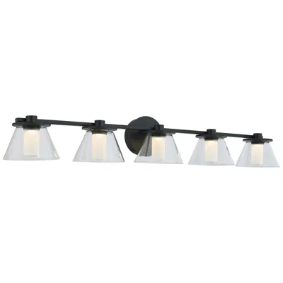 Abra Lighting Abra C1 5 Light Clear Glass C1s  Diffuser   Black