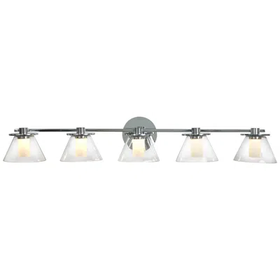 Abra Lighting Abra C1 5 Light Clear Glass C1s  Diffuser   Chrome