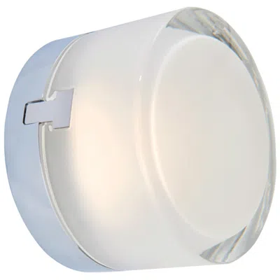 Abra Lighting Abra Elf Wet Location Moulded Glass Steam Rated Fixture Chrome
