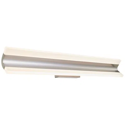 Abra Lighting Abra Eros Curved Acrylic Twin Bar Vanity  Nickel