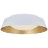 Abra Lighting Abra Flare 15" 3cck Flared  Frame Flushmount  Diffuser   White With Go