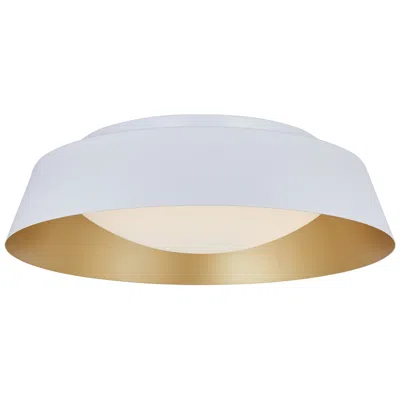 Abra Lighting Abra Flare 15" 3cck Flared  Frame Flushmount  Diffuser   White With Go