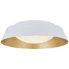 Abra Lighting Abra Flare 18" 3cck Flared  Frame Flushmount  Diffuser   White With Go