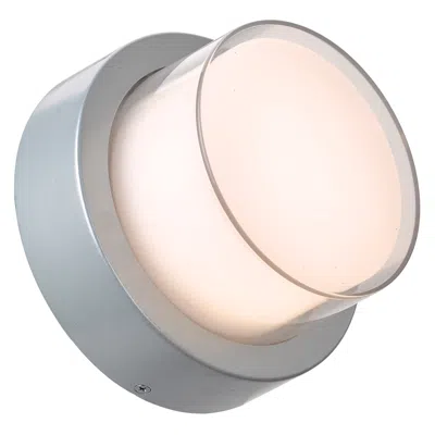 Abra Lighting Abra Geo Round Wet Location Wall Sconce  Silica